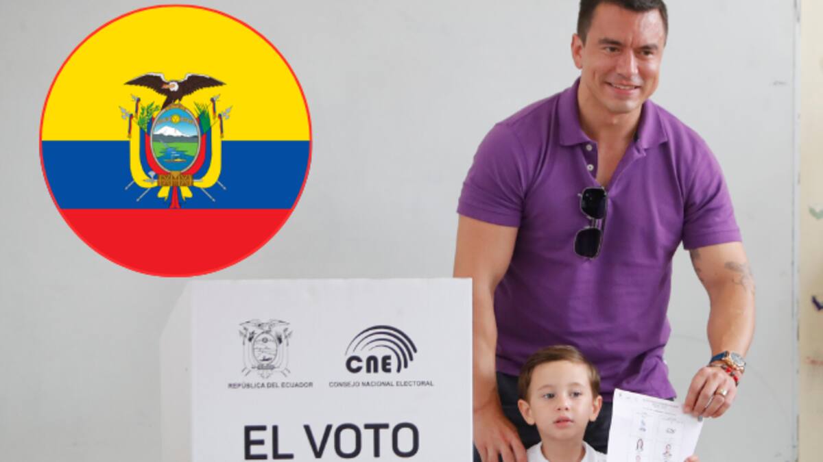 Daniel Noboa es reelegido como presidente de Ecuador ¿por cuántos votos ganó?