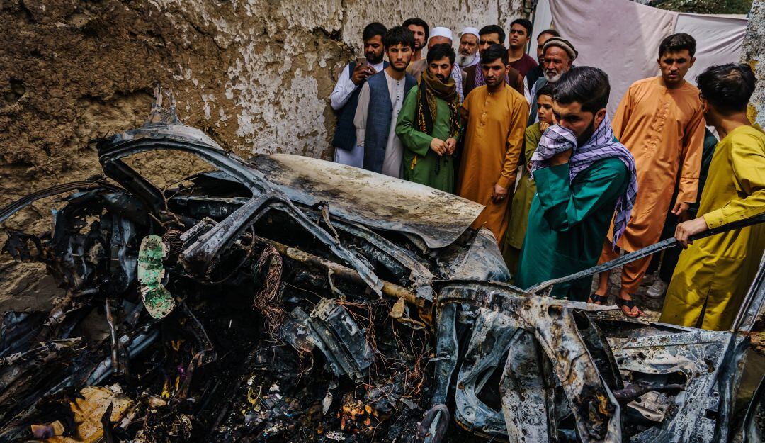 El último ataque de un drone estadounidense en Afganistán. 