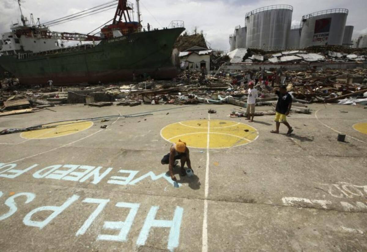 Aspectos de las zonas devastadas por el tifón que durante el fin de semana azotó a Filipinas, hecho que movió a la comunidad internacional a enviar ayuda a millones de afectados.