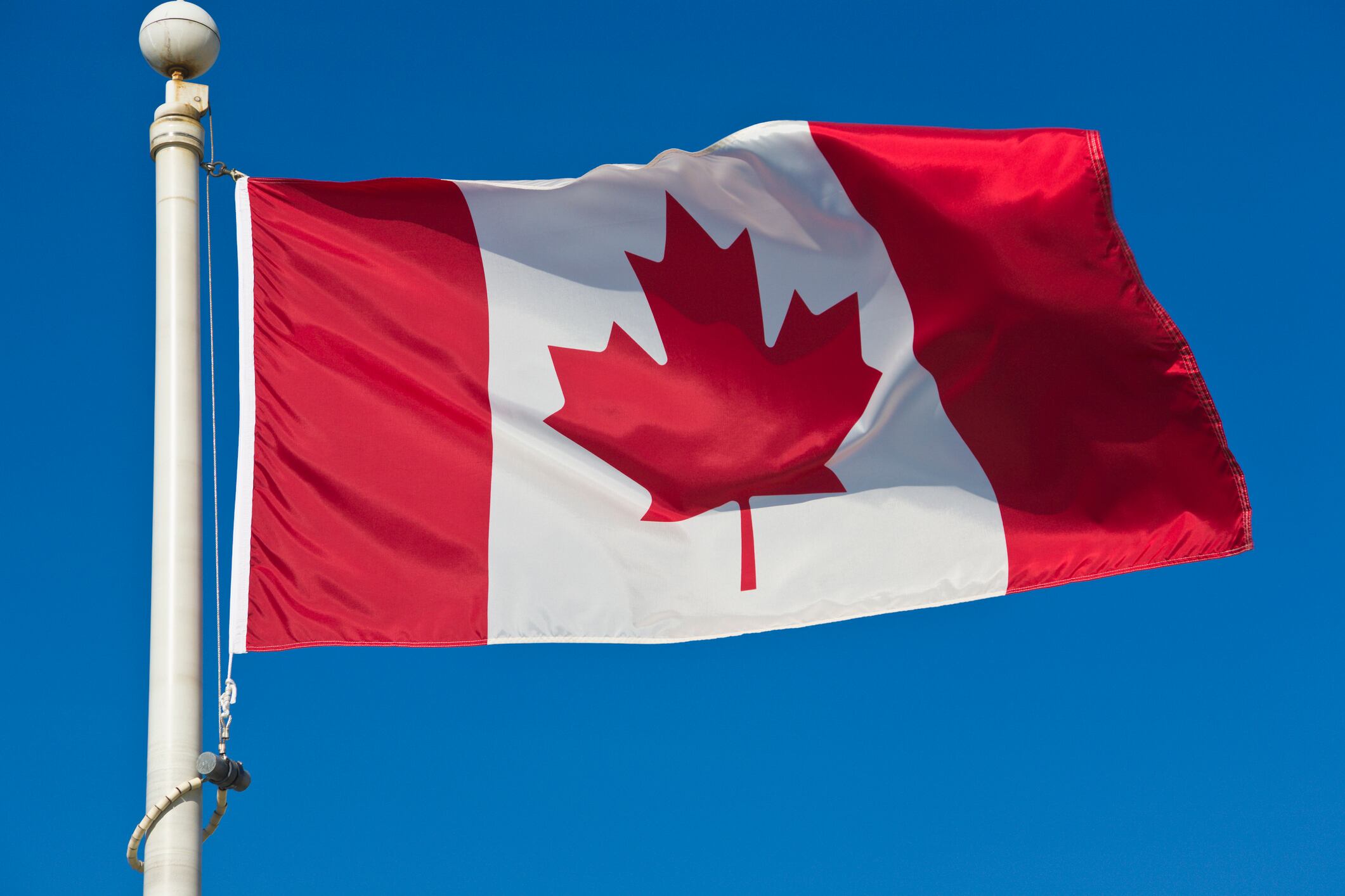 Bandera de Canadá, imagen de referencia. Foto: Getty Images.