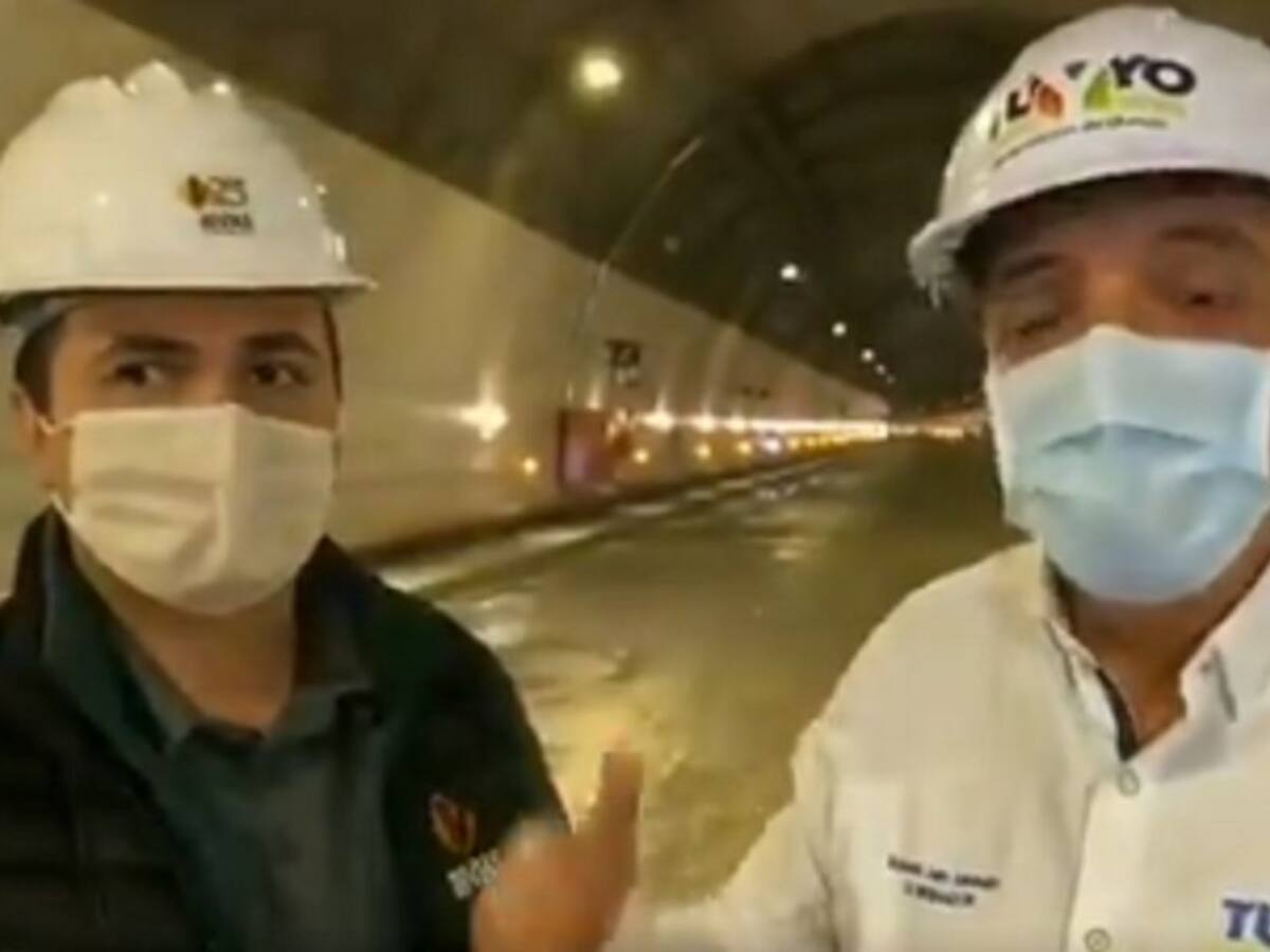 Invías verifica avances de las obras del Túnel de la Línea