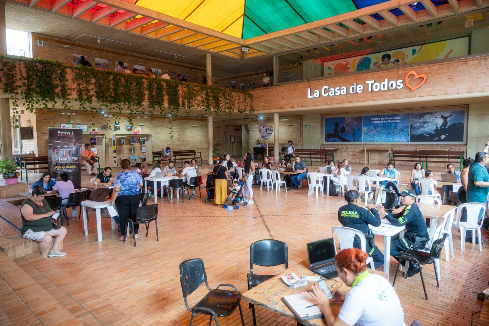 Albergue para desplazados del Catatumbo en Medellín. Foto: Alcaldía.