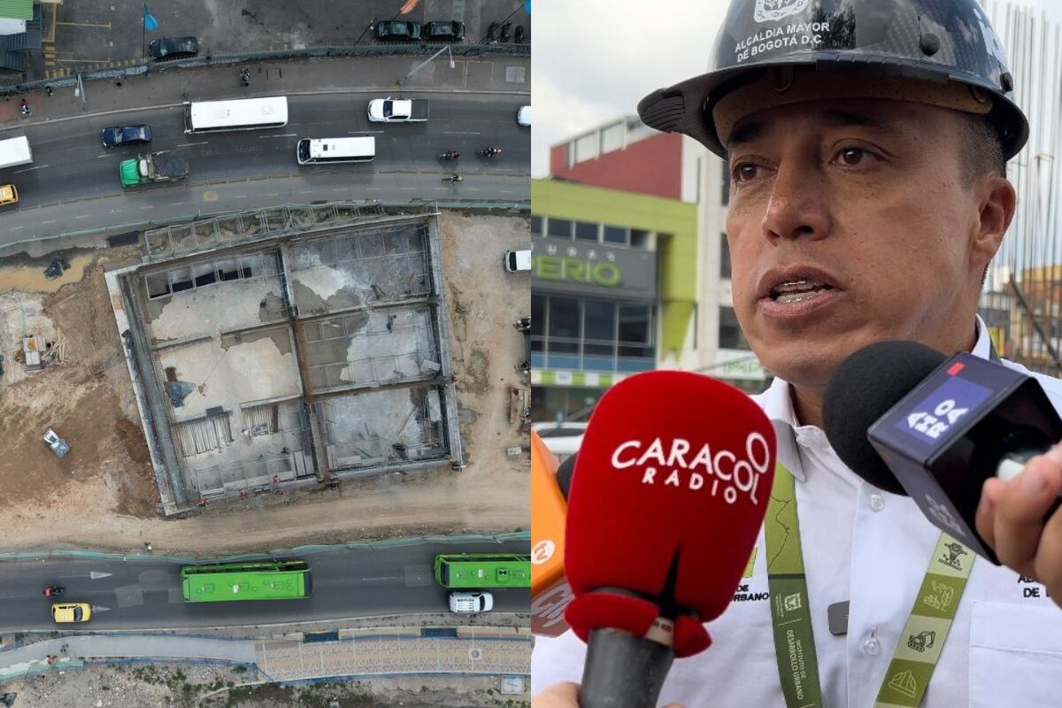 Director del IDU,  Orlando Molano y obra retrasada por la Av. Boyacá. / Foto: Caracol Radio