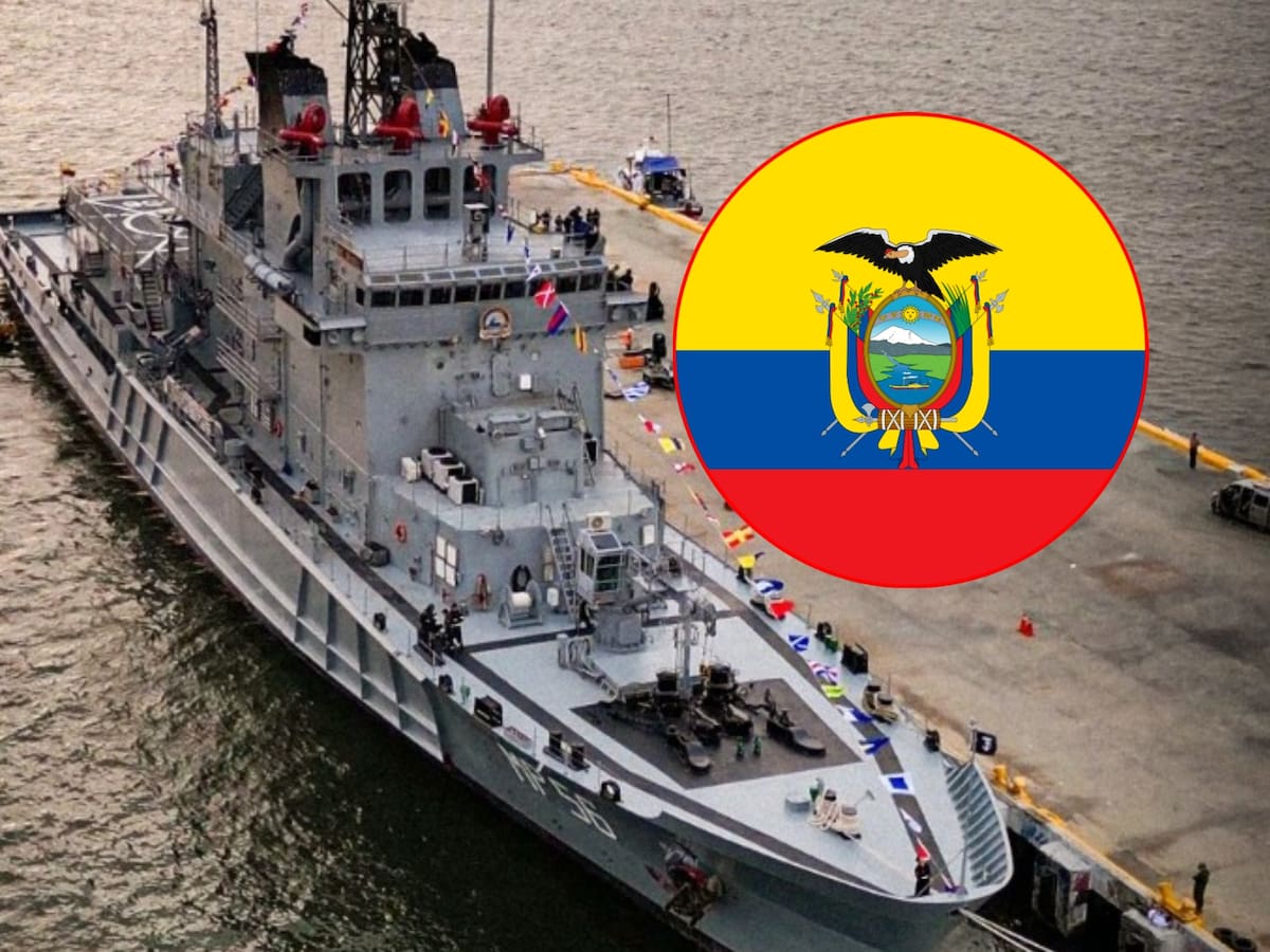 Ecuador incorpora ‘megabuque de guerra’ a lucha contra las mafias y el crimen organizado