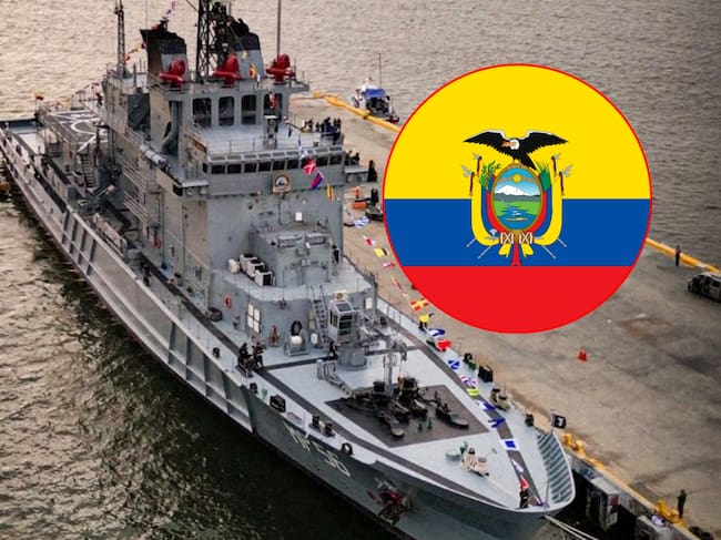 Ecuador incorpora ‘megabuque de guerra’ a lucha contra las mafias y el crimen organizado.