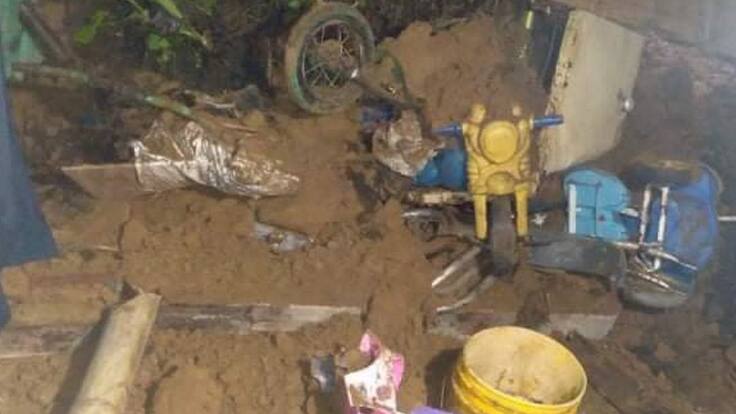 Luisa Fernanda Cortés, afectada por deslizamiento