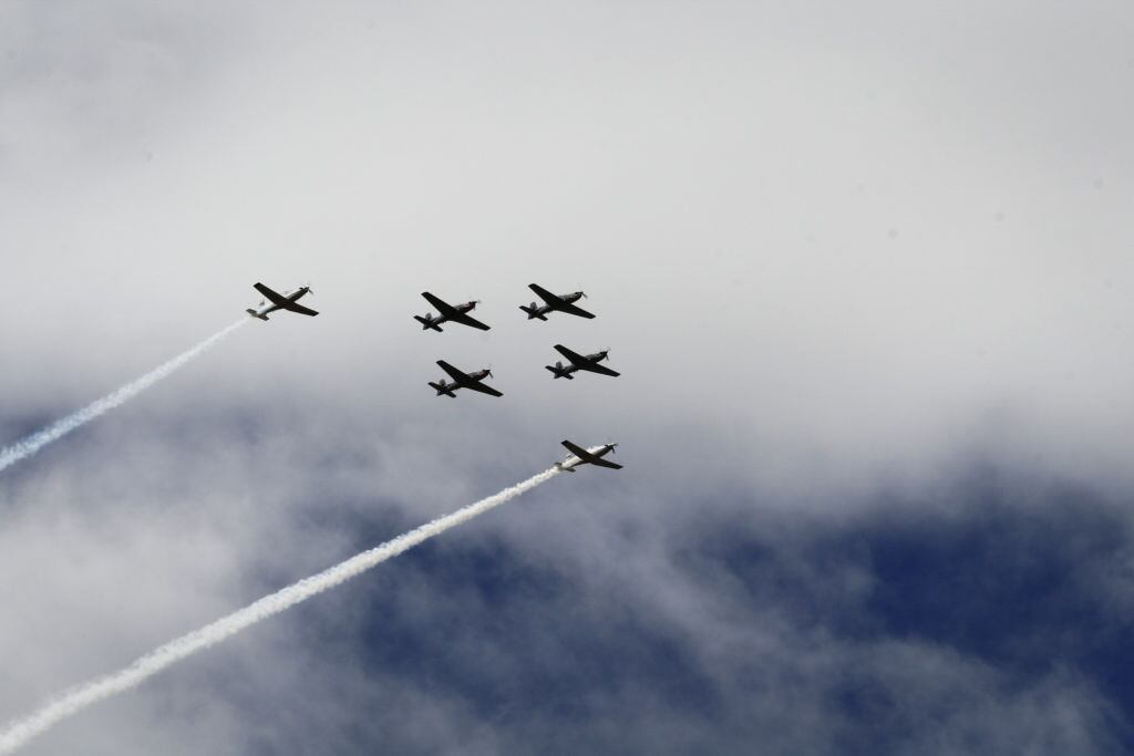 Imagen de referencia de aviones de la Fuerza Aérea. Foto: Juan Ángel