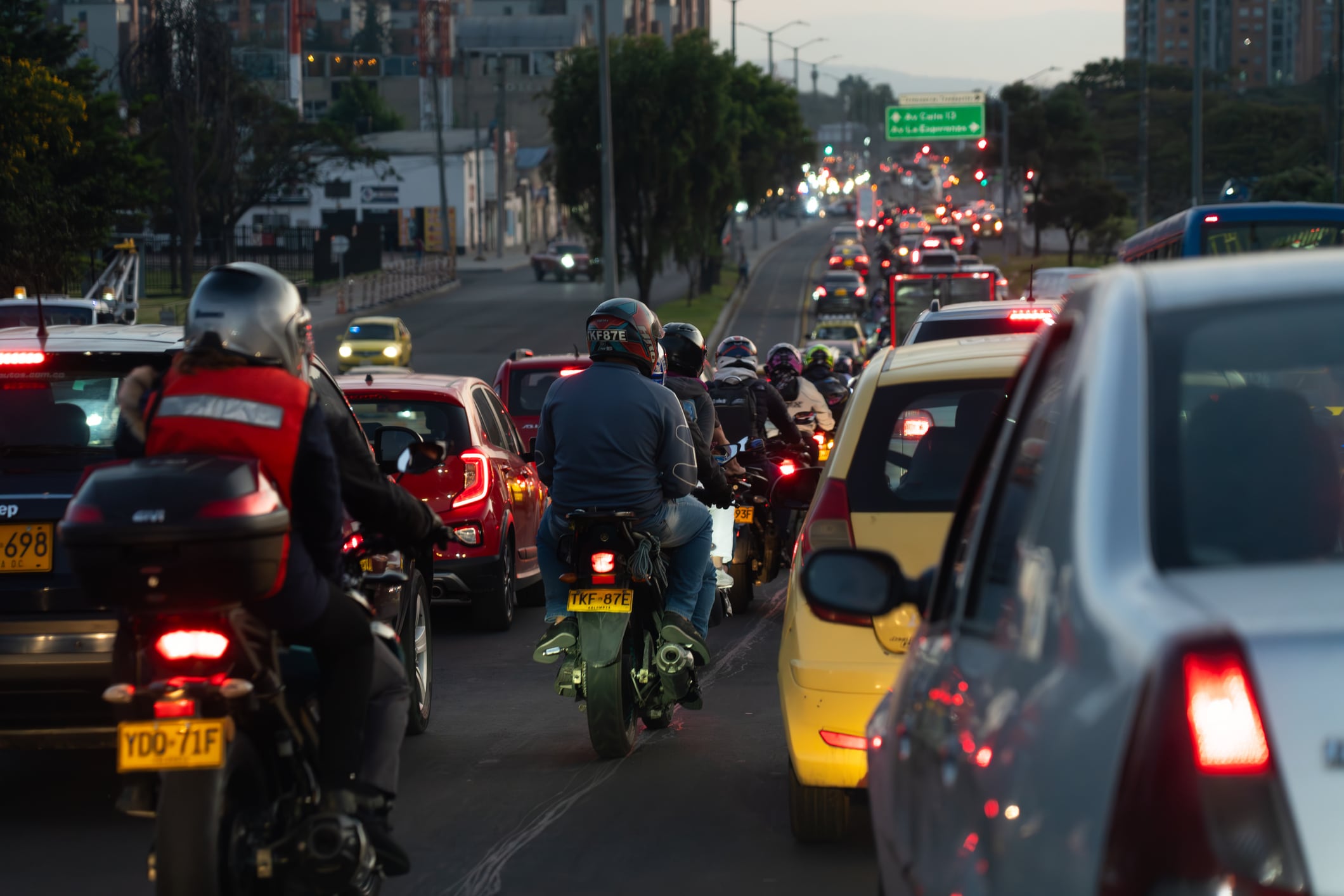 Imagen de referencia de movilidad en Colombia. Foto: Getty Images