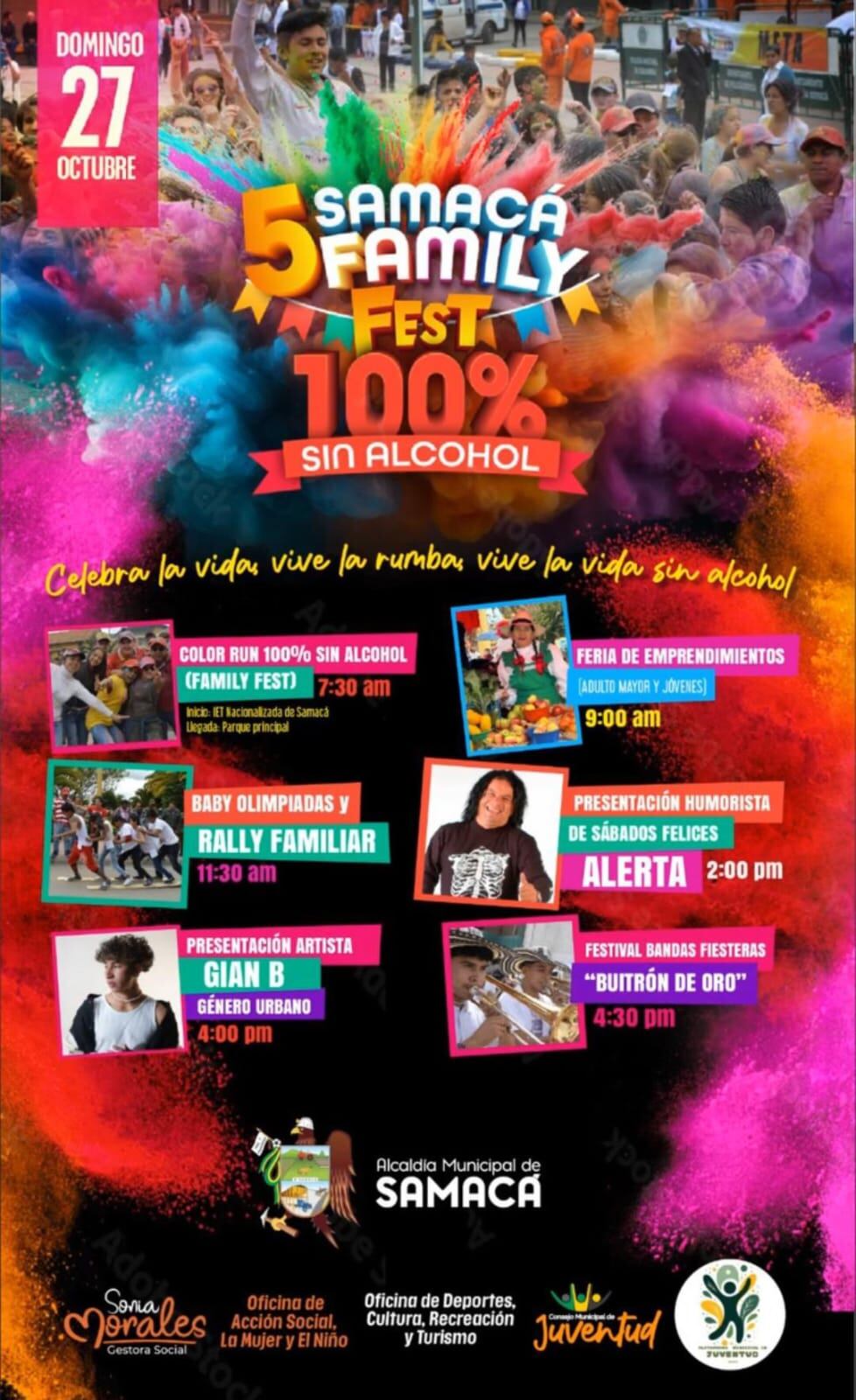 La jornada se desarrollará el próximo domingo 27 de octubre en el centro del municipio,