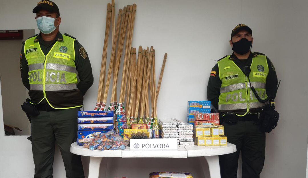 Policía del Valle del Cauca incauta 270 kilos de pólvora