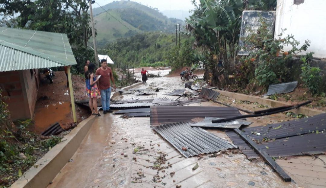 Más de 100 viviendas afectadas por lluvias en el municipio de Convención