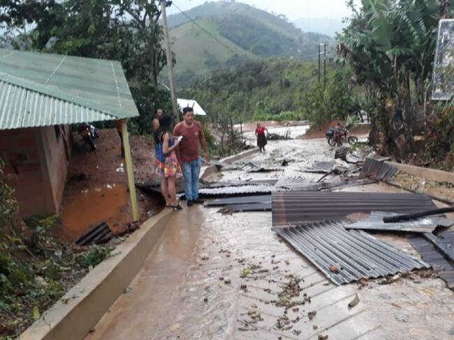 Más de 100 viviendas afectadas por lluvias en el municipio de Convención