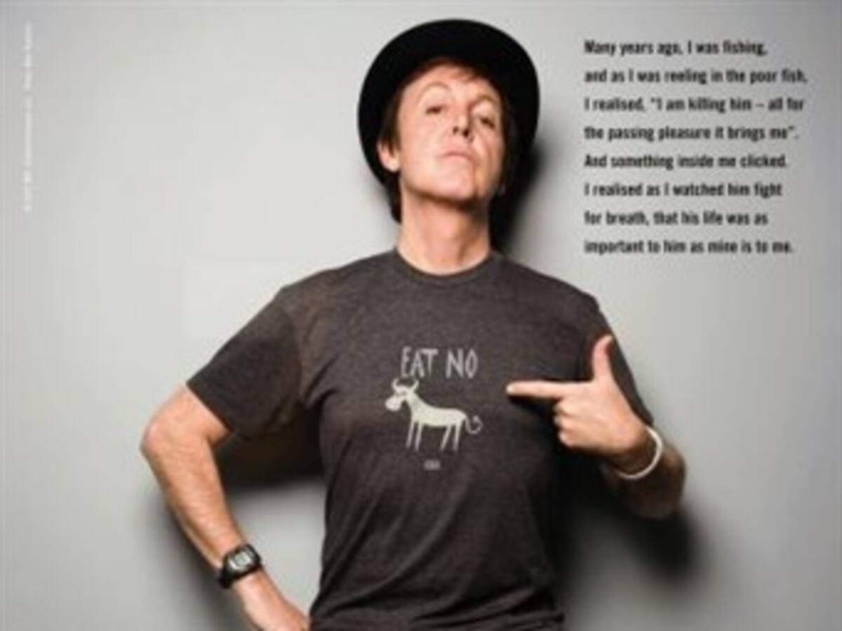 Paul McCartney insta a renunciar un día a la carne en beneficio del planeta