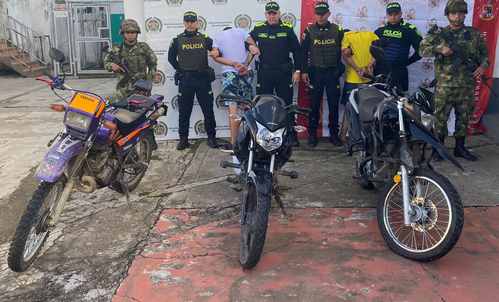 Cuatro personas fueron capturadas en el sur del Tolima