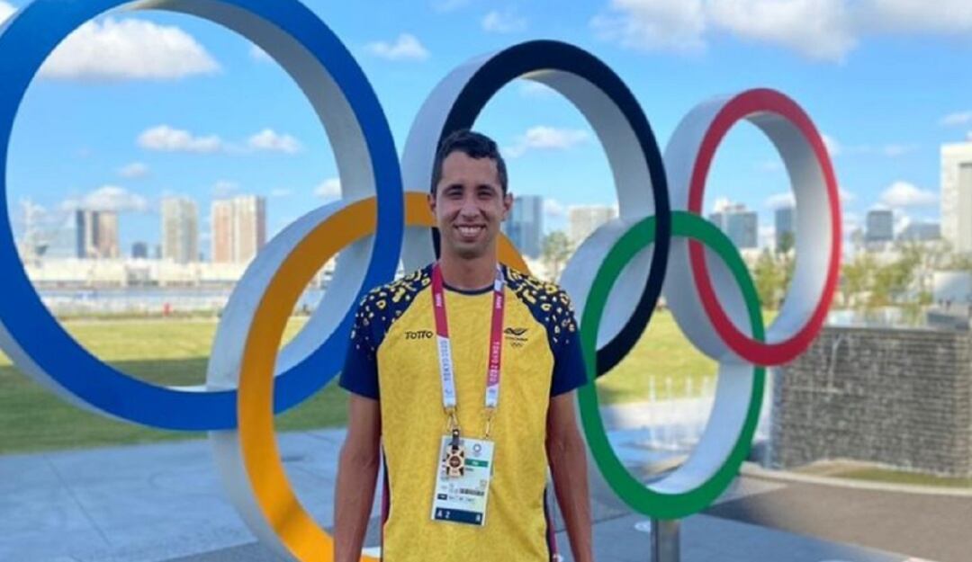 Daniel Galán, tenista colombiano, en Tokio 2020.