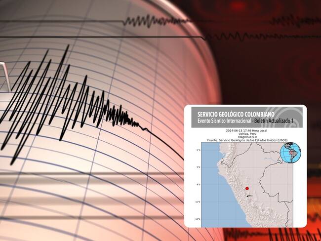 Imagen de referencia sobre temblor e imagen del SGC. / Fotos: Getty Images y SGC