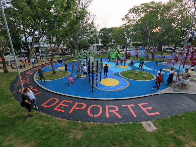 Entrega renovado Parque de La Paz en el norte de Montería: la obra habría costado más de $6.000 millones. Foto: prensa Gobernación de Córdoba.