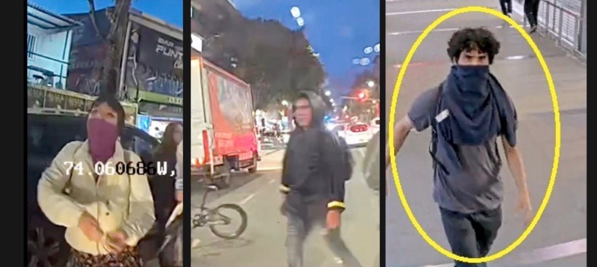 Cartel de los más buscados en Bogotá por vandalismo en TransMilenio. Foto: Secretaría de Seguridad