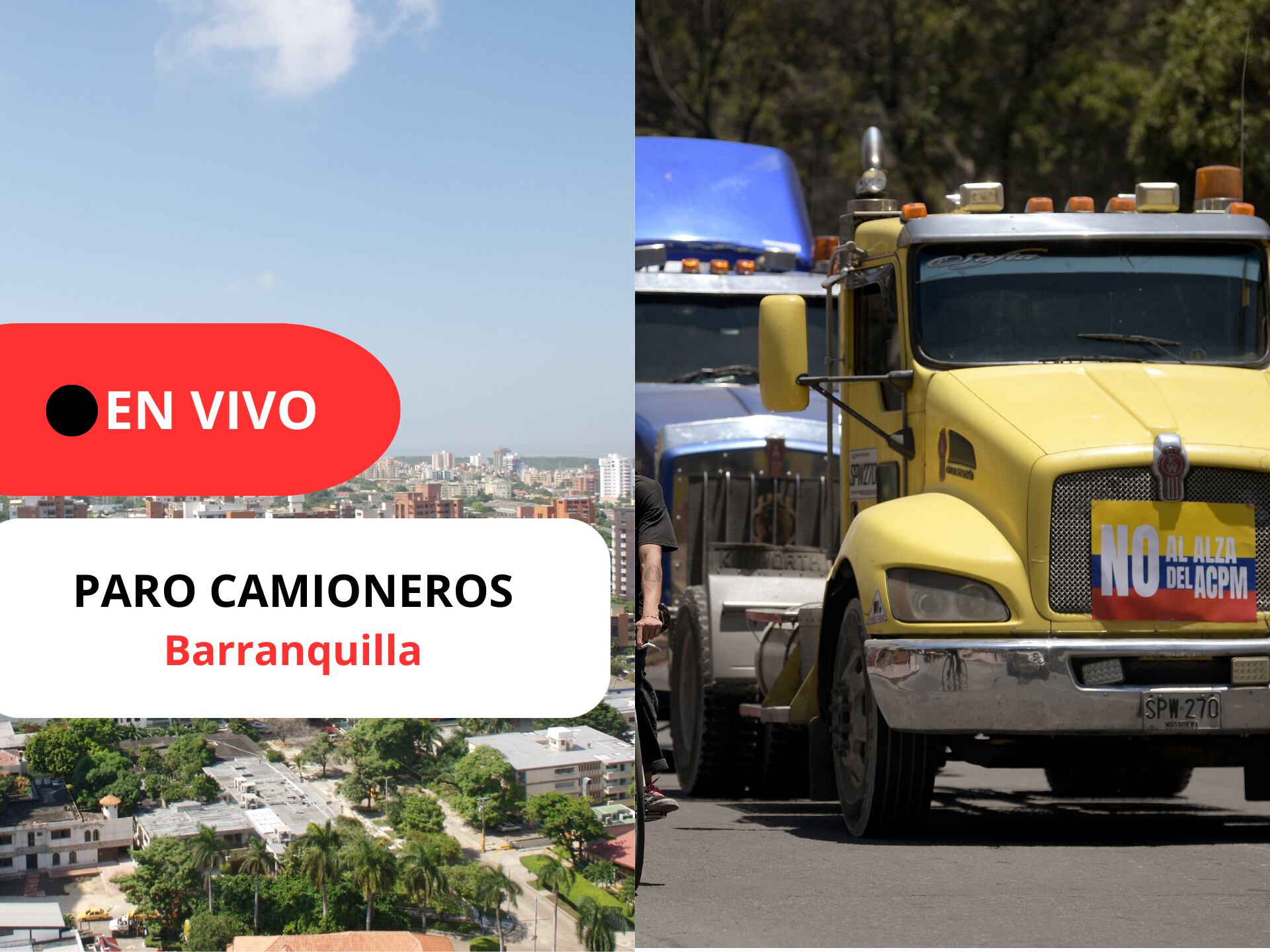 Paro camionero Barranquilla, Colombia (GettyImages)