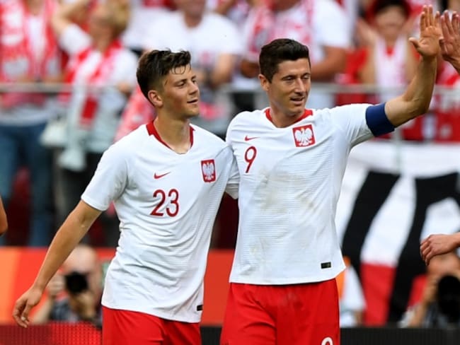 Polonia, rival de Colombia, goleó 4-0 a Lituania