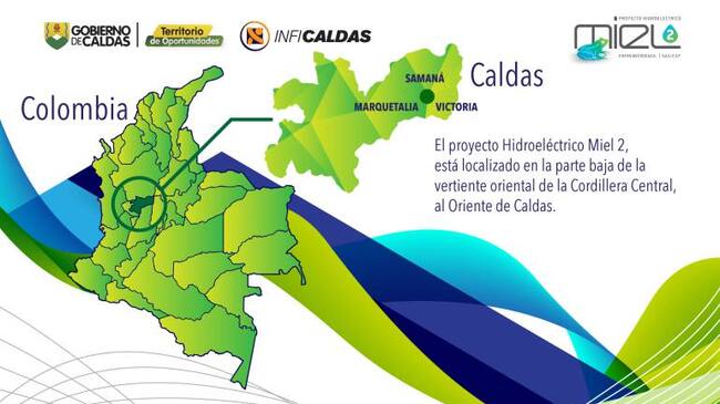 Proyecto hidroeléctrico Miel II en Caldas