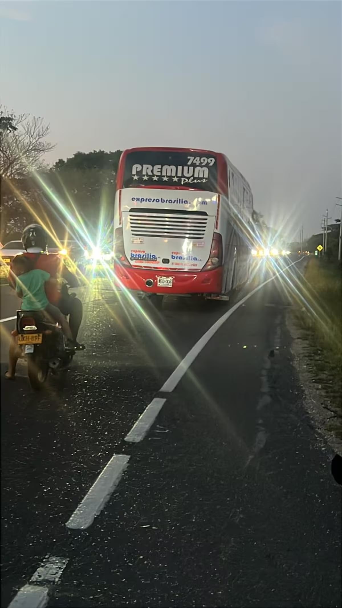 Accidente bus de Brasilia en la vía Cartagena–Bayunca. // Colprensa