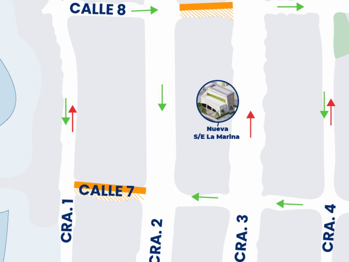 Cierre parcial de calles 7 y 8 de Bocagrande por mejora de infraestructura eléctrica