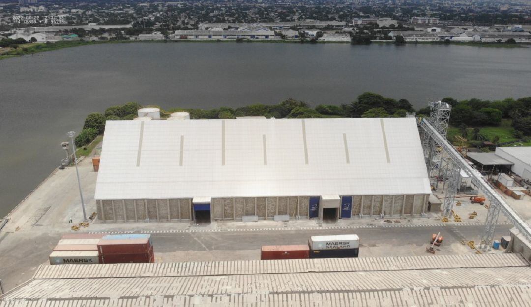 Bodega granelera del puerto de Barranquilla