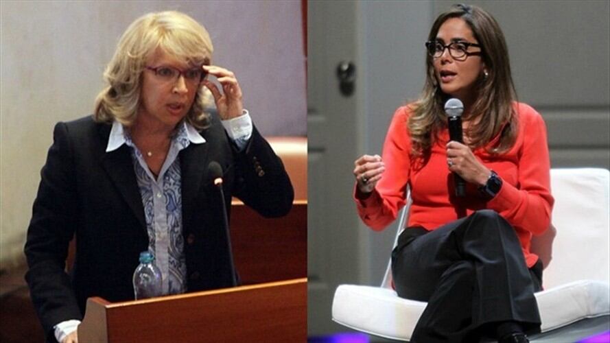 Cecilia Álvarez y Gina Parody. Foto: Colprensa