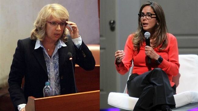 Cecilia Álvarez y Gina Parody. Foto: Colprensa