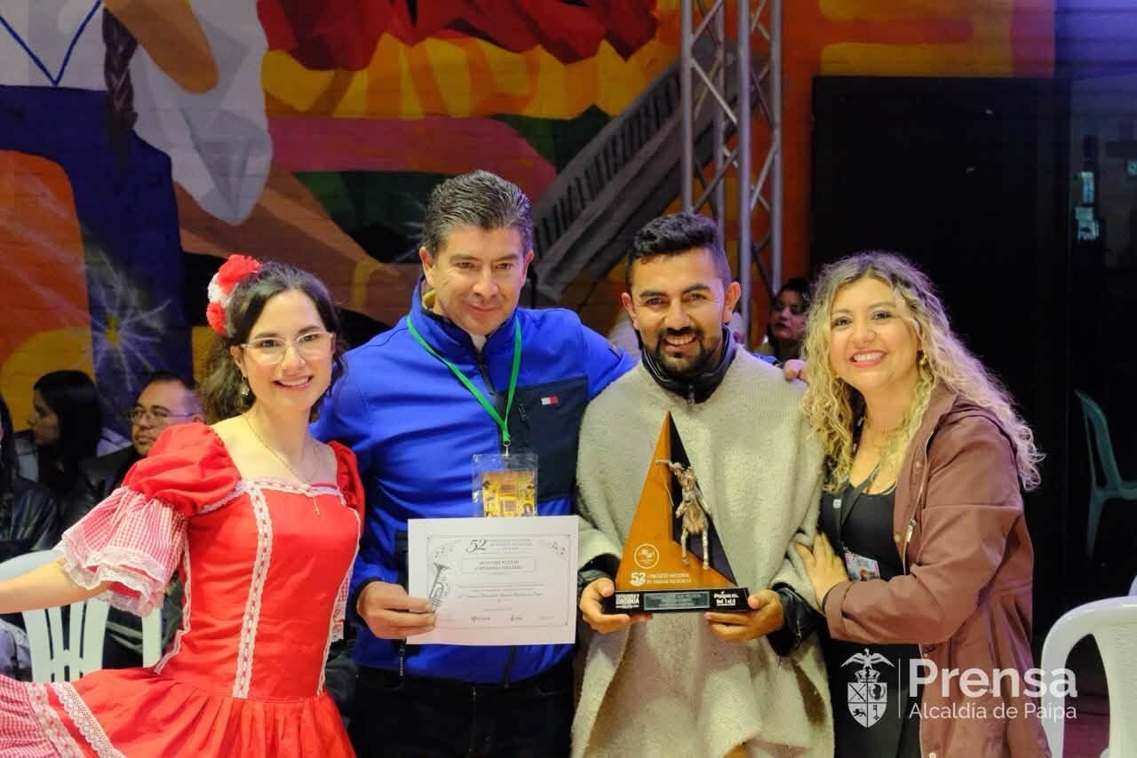 La Banda Sinfónica de Paipa recibió el Premio de Patrimonio durante la edición 52 del Concurso Nacional de Bandas Musicales.