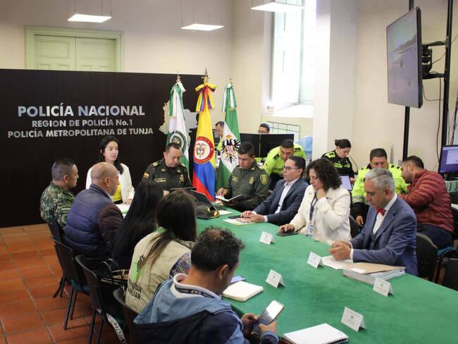 El Consejo Departamental de Seguridad presentó cifras favorables del primer trimestre. Foto | Policía Metropolitana de Tunja