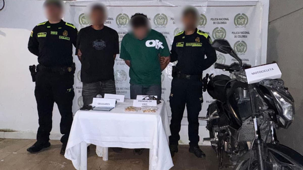 Policía captura a dos presuntos responsables de robo millonario en joyería de Montelíbano, Córdoba