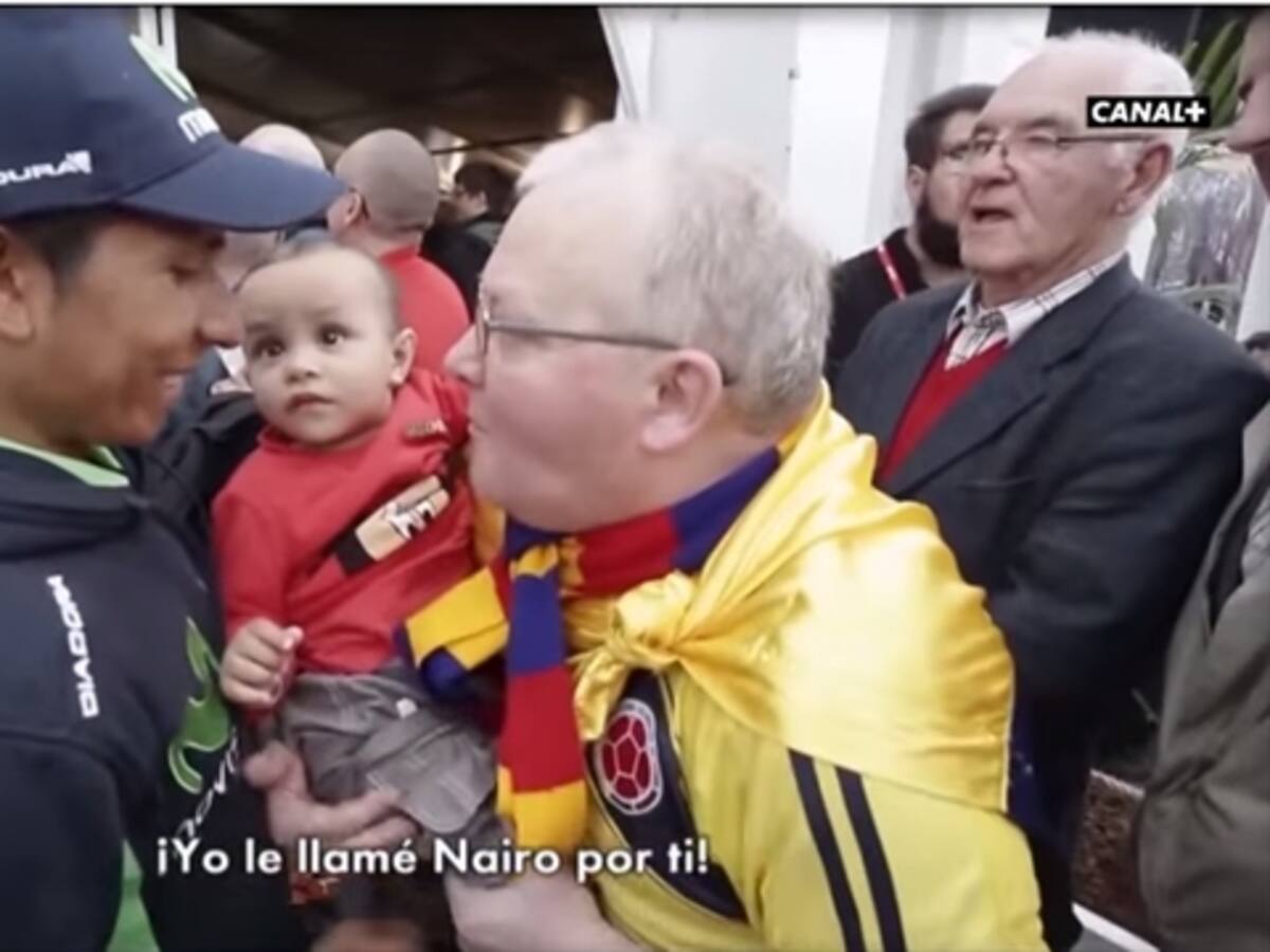 Fanático de Nairo Quintana enloquece tras conocer al colombiano