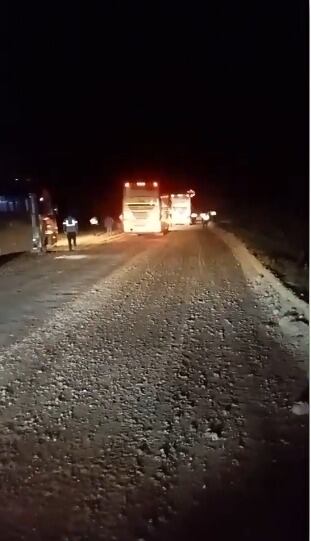Imagen: Bloqueo de vía en La Guajira