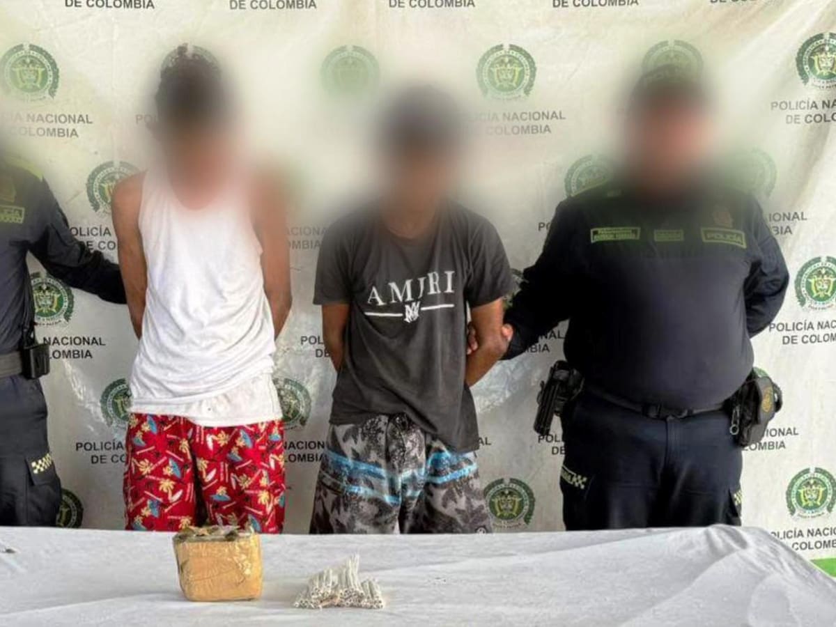 Alias Juancho y Pepe fueron capturados por la Policía en Barranco de Loba con más de 200 ‘baretos’
