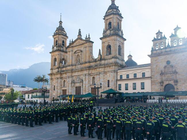 Llegan más de mil policías nuevos a reforzar la seguridad de Bogotá . Foto: suministrada.