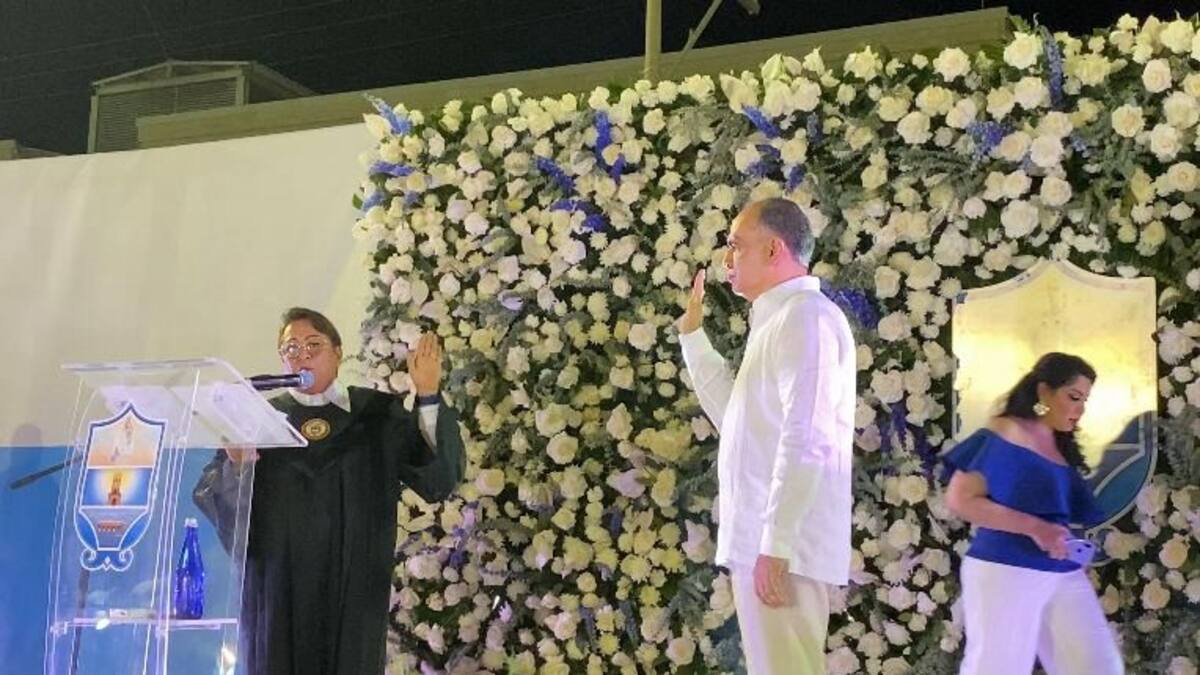 Plan Maestro de Acueducto, Seguridad y Turismo, discurso de Pinedo durante su posesión