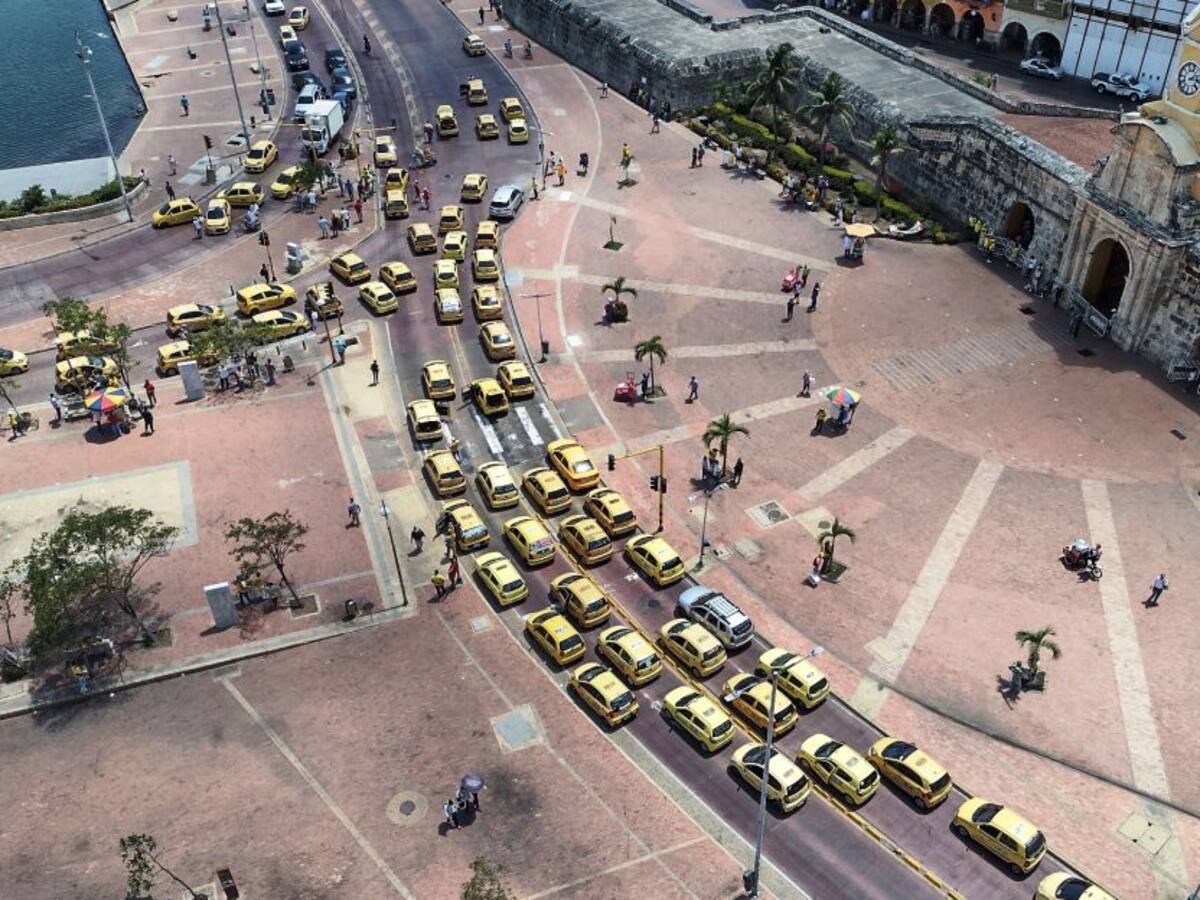 Paro de taxis este lunes en Cartagena desde las 5 a.m.