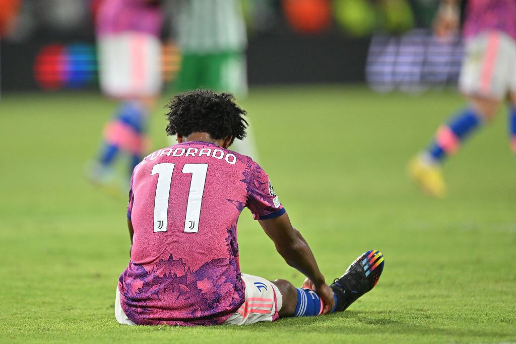 Juan Guillermo Cuadrado de Juventus  (Foto por Tullio Puglia - UEFA/UEFA via Getty Images)