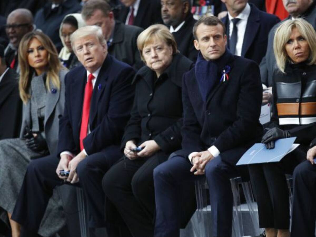 Lideres del mundo conmemoran el armisticio de la Primera Guerra Mundial