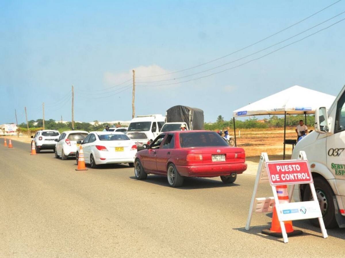 DATT realizó operativos en la vía a Barú, zona insular de Cartagena