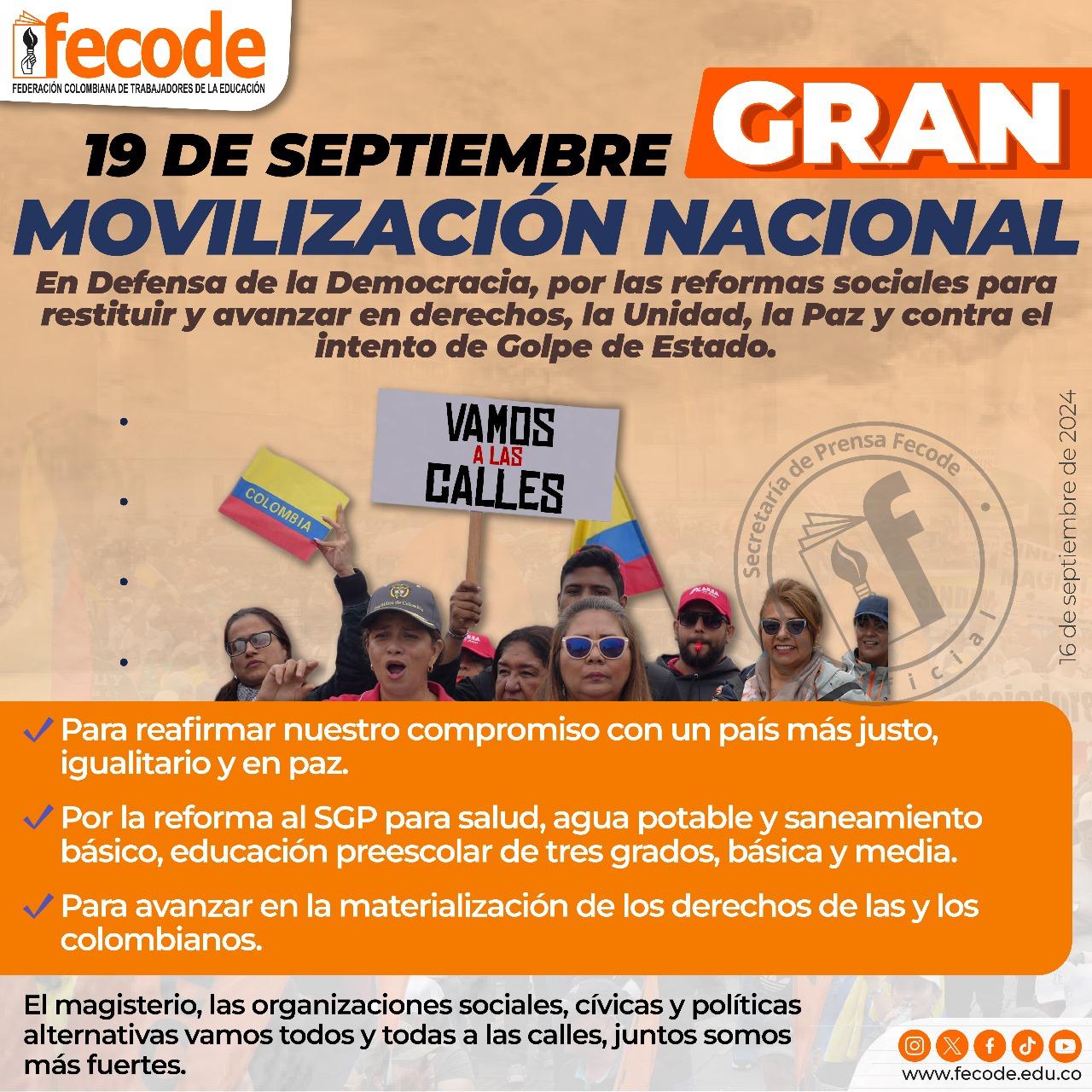 Las movilizaciones están planteadas para desarrollarse en los 123 municipios de Boyacá e iniciaran sobre las 9 de la mañana.