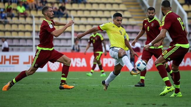 La selección Colombia empató en territorio venezolano contra la "vinotinto". Foto: Agencia EFE