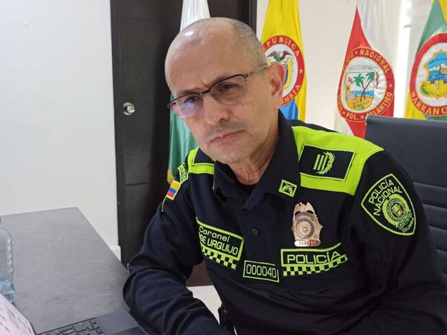 Coronel Jorge Urquijo, comandante de la Policía Metropolitana de Barranquilla