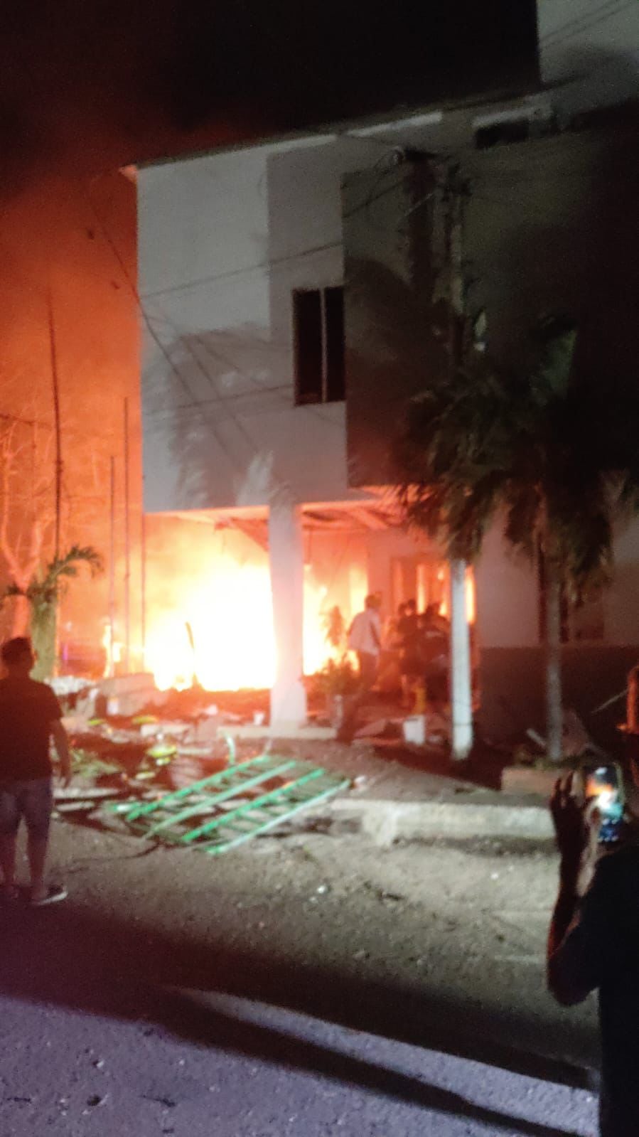 Carro bomba explota en estación de policía Los Patios / Foto Cortesía
