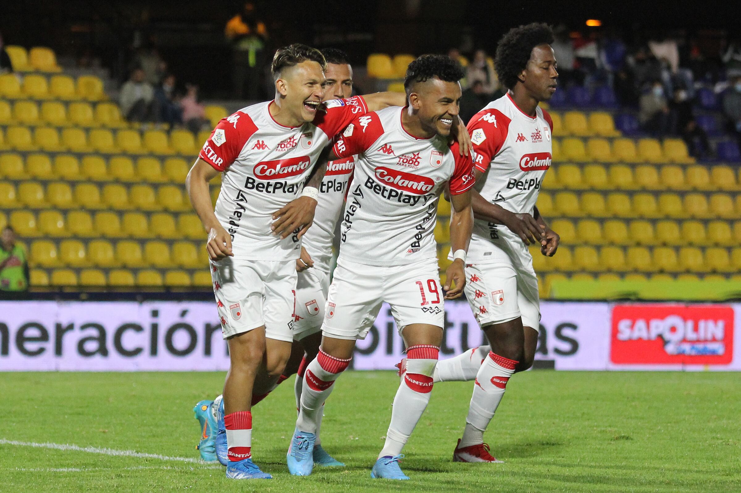 Wilson Morelo, delantero de Independiente Santa Fe. (Cortesía Dimayor)