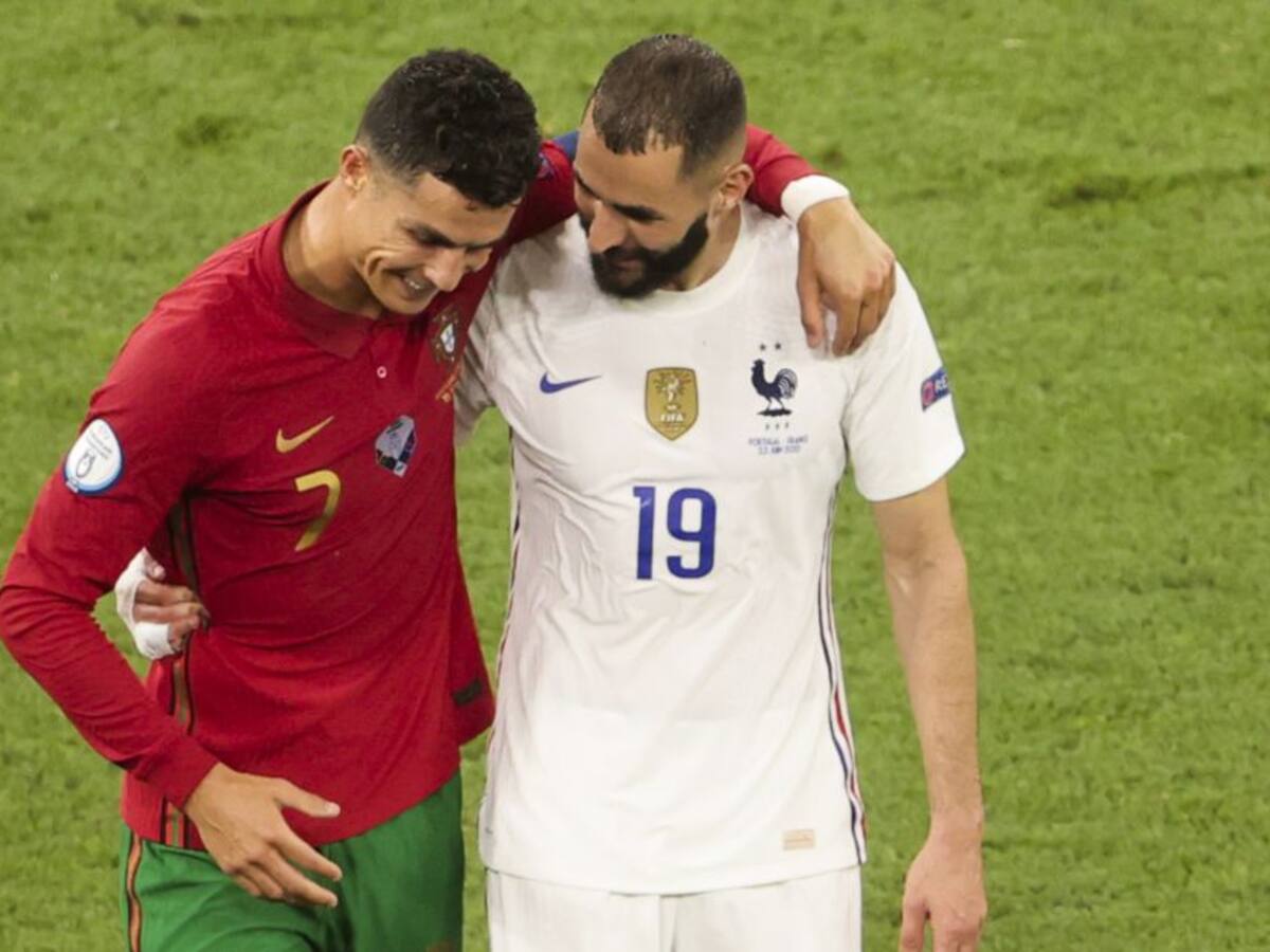 Cristiano y Benzema se sacaron chispas en empate entre Portugal y Francia
