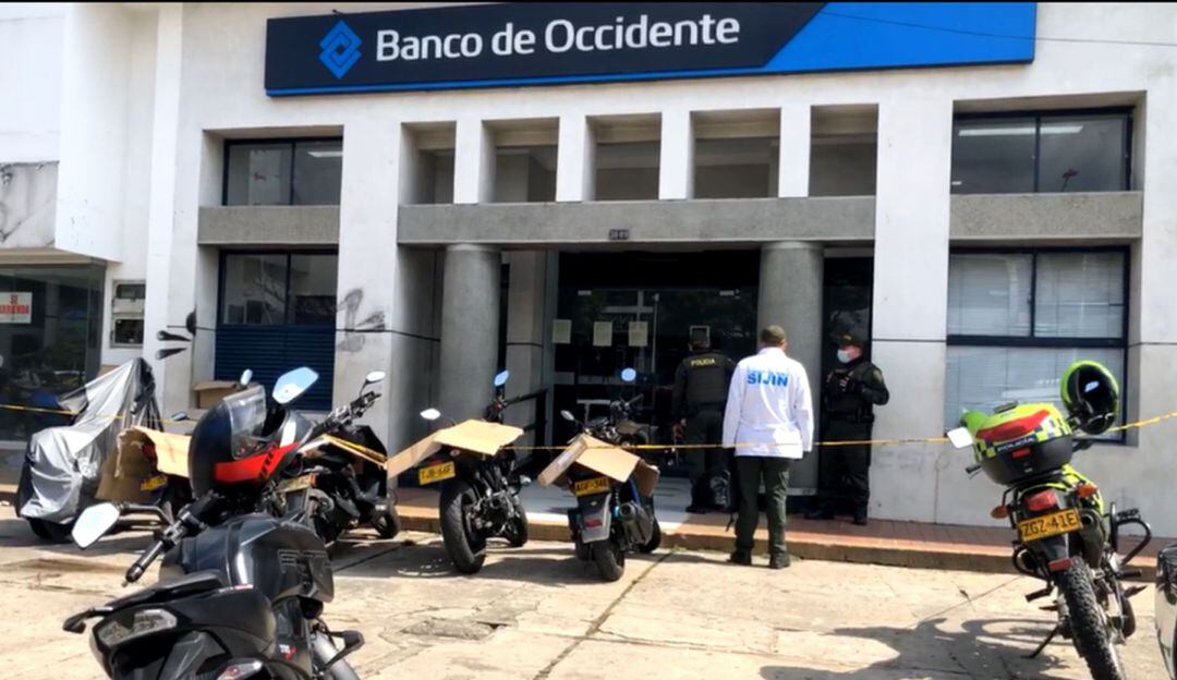 Robo al Banco de Occidente de Ibagué 