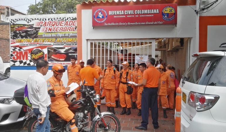 Sede de la defensa civil en Cúcuta